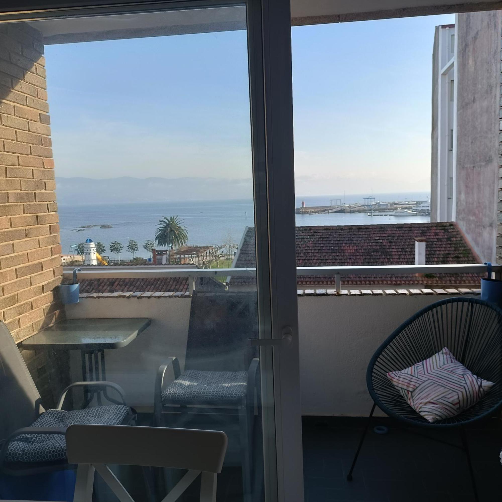 Vista Faro, Playa Panadeira Lägenhet Sanxenxo Exteriör bild